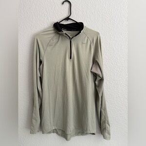 Nike Dri-Fit Running Sweater Men’s Grey Performance 1/4 Zip Lightweight Size S